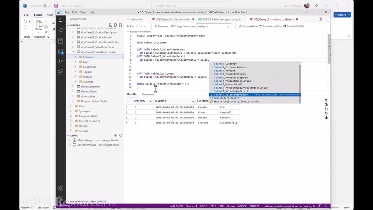 SQL Complex Joins Practice 1 - YouTube
