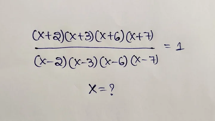 Nice algebra math simplification||find the value of x