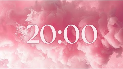 20 minute timer 🍃🎧 rain nature sounds | sleep music timer | focus timer 🕊️