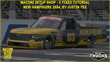 iRacing Maconi C-Fixed Trucks New Hampshire Guide to Qualifying and Race 25S4