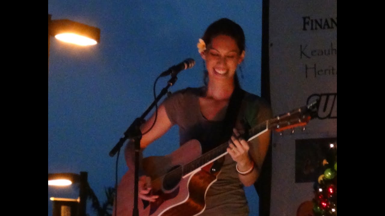 Johnna Padeken Parel singing "Away We Go" Live @ Keauhou Shopping Center