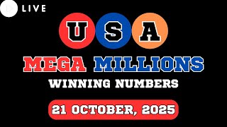 Mega Millions Lottery Drawing for Oct 21, 2025 - Live Winning Numbers & Results