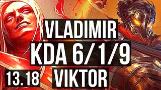 VLAD vs VIKTOR (TOP) | 2.9M mastery, 6/1/9, 600+ games | KR Diamond | 13.18
