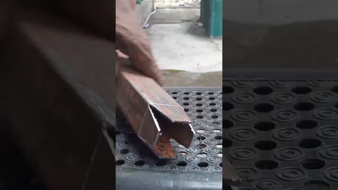 old way square pipes joint 