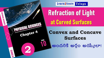 Refraction of Light at Curved Surfaces - Convex and Concave Surfaces | 10th Class Physics TS