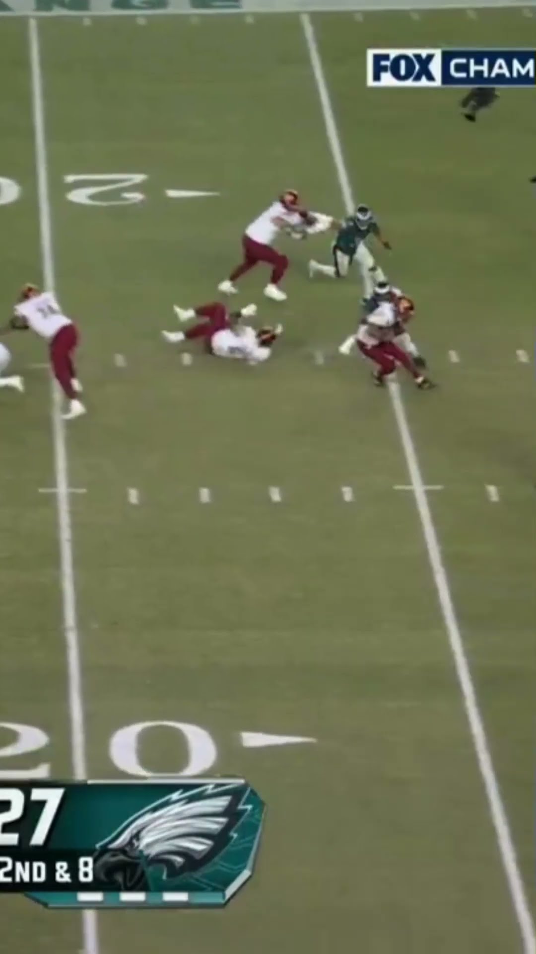 JORDAN DAVIS GETS HOME FOR THE HUGE SACK! LETS GO!!!  ?? Eagles vs Commanders Highlights