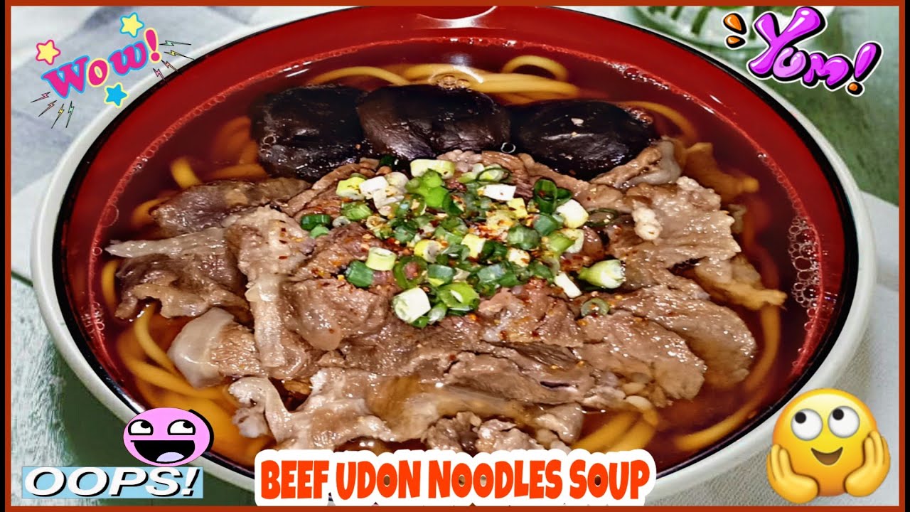 Beef Udon Noodles Soup YouTube