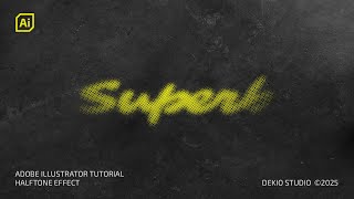 Easy Way to Create Editable Halftone Text Effect in #Adobe #Illustrator
