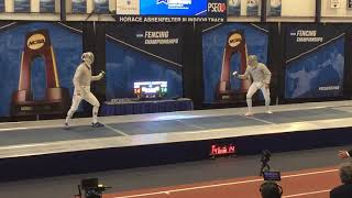 2018 Ncaa Fencing Championships - Mens Saber Final Touch - Elsissy Wsu Vs Dershwitz Harvard