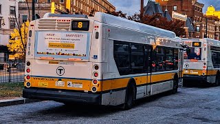 Riding MBTA route 8 to Kenmore. (announcements only) [TAKE 2]