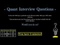 Should you trade a Bouncy Stock | Quant Interview Questions