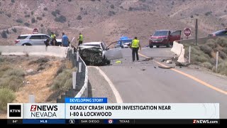 State troopers investigating a deadly crash along I-80 near Lockwood