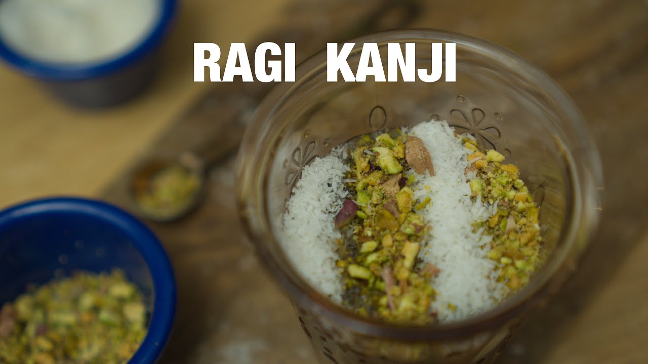 Ragi Kanji (Sweet) Finger Millet Gruel Indian Breakfast Isha
