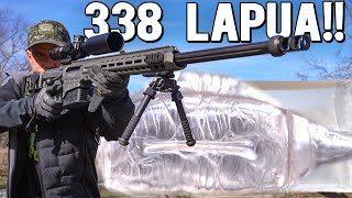 338 LAPUA vs BALLISTICS GEL!!