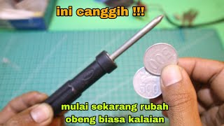 INI COCOK SEKALI BUAT YANG PUNYA OBENG BIASA !!! cara merubah obeng biasa menjadi obeng yang canggih