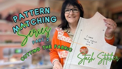 Patroonherkenning: de patroondelen op de stof leggen