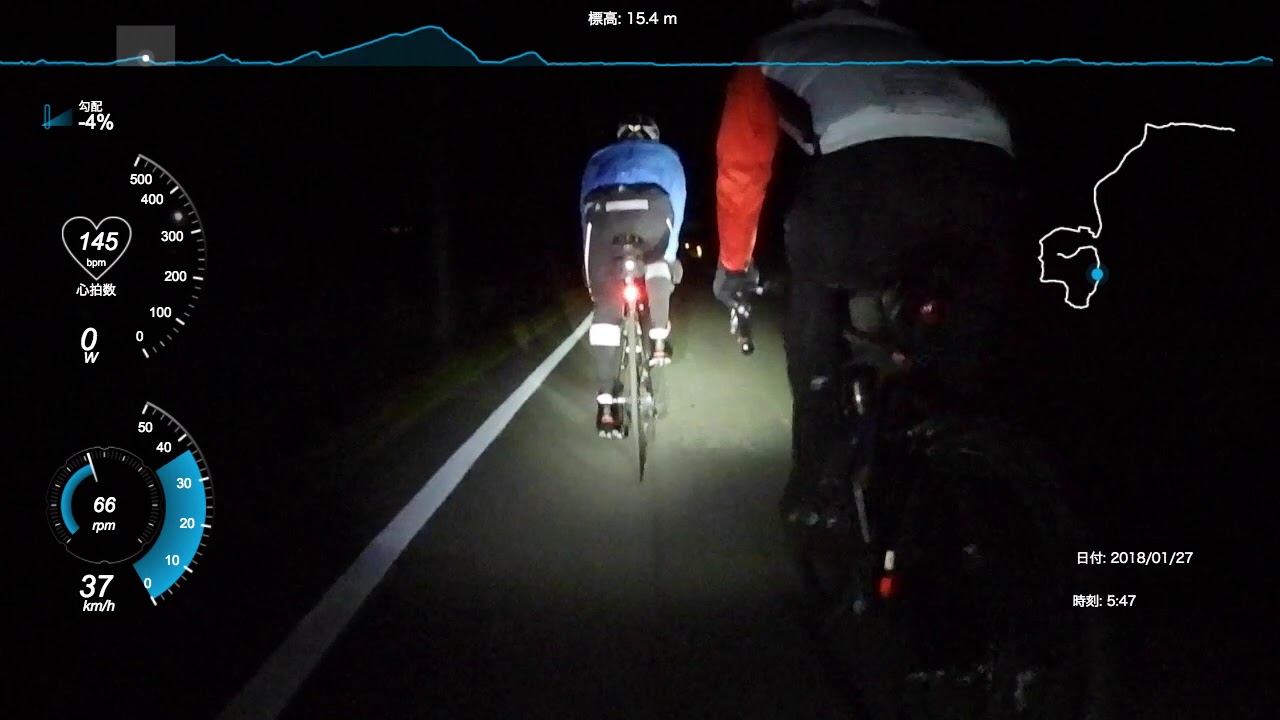 180127児島半島＞日生方面100km