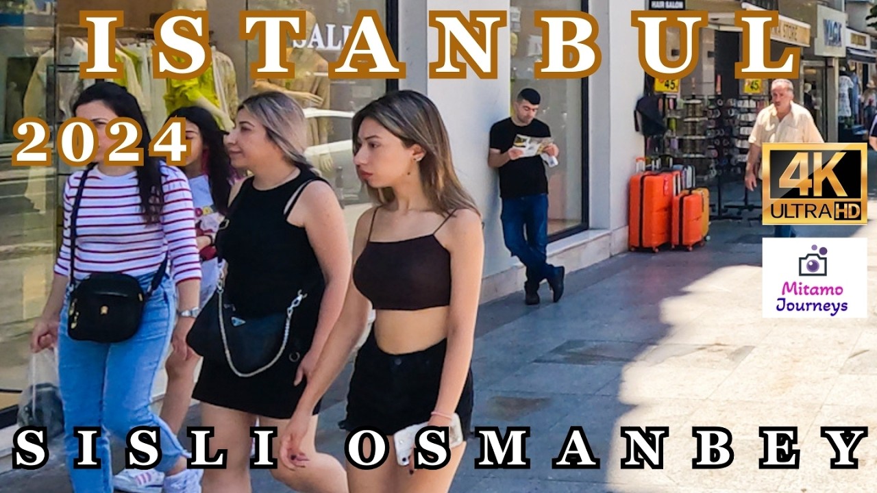 ISTANBUL TURKEY 4K WALKING TOUR | SISLI & OSMANBEY, MARKETS, STREETS | JULY 1TH 2024 | UHD 4K 60FPS