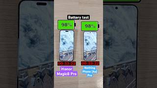 Honor Magic8 Pro vs Nothing Phone (4a) Pro battery test!