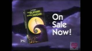 The Nightmare Before Christmas Vhs Television Commercial 1994