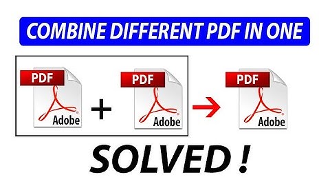 How to combine PDF files into one - 2023 | Merge PDF files