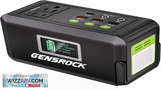 GENSROCK Portable Power Station 88Wh Solar Generator(Solar Panel Not Included) Lithium