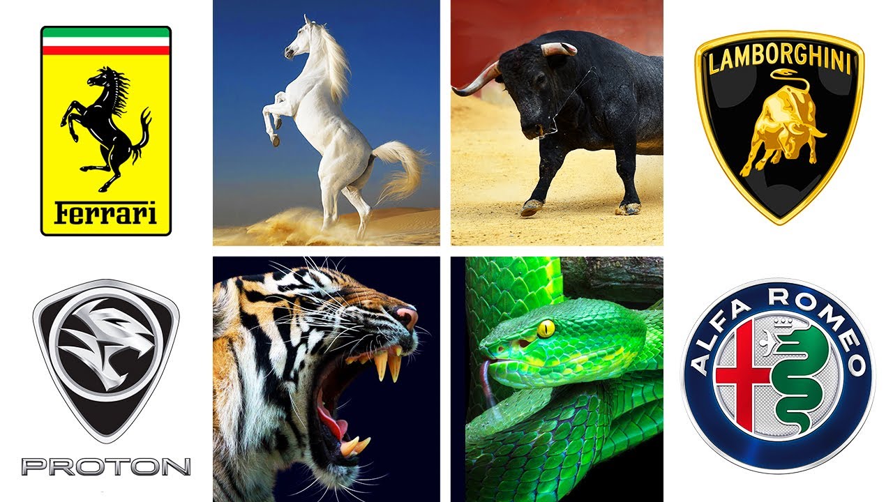 CAR BRANDS WITH ANIMALS  MYTHICAL CREATURES