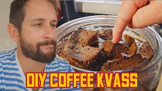 DIY coffee KVASS! Rye bread, probiotic, caffeine superdrink