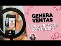 Crea 2 tipos de contenidos para vender en redes sociales