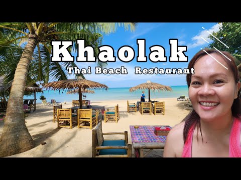 It's an amazing beach and hidden away here. Thai Beach Restaurant Khao Lak Thailand