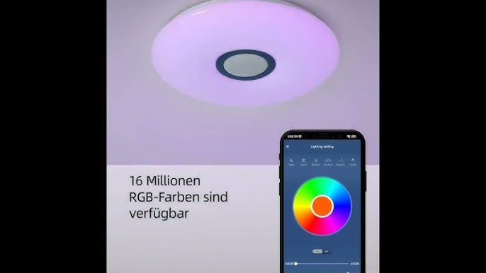 Style home präsentiert die Bluetooth RGB Musik Leuchte GE24QB und GE36QB -  YouTube