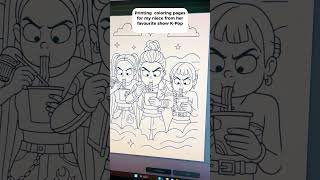 Print coloring pages from your favorite K-POP Demon Hunter