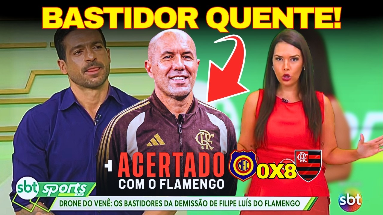 🚨 SBT SPORTS RIO: VENÊ TRAZ BOMBA! FLAMENGO DEMITE FILIPE LUÍS E CHAMA JARDIM!