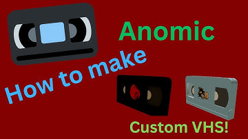 How to use Anomic VHS