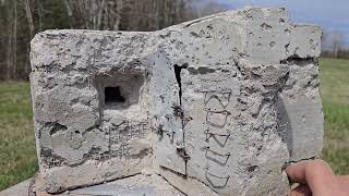 3inch Magnum Steel VS Bunker Concrete Steel Reinforced Ballistic Penetration Test