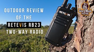 RETEVIS RB23 GMRS 5 Watt Two Way Radio | Outdoor Review 2022