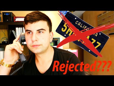 The DMV Rejected My Personalized Legacy Plate... So I Called Them!