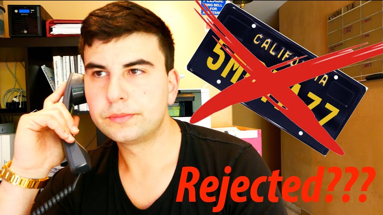 The DMV Rejected My Personalized Legacy Plate... So I Called Them!