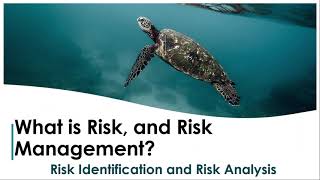 What is Risk What is risk management/risk identification/risk analysis Benefits of risk management