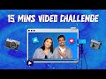 15MINS VIDEO CHALLENGE/HOW WE EDIT OUR VIDEOS 🌸 ft. Anirudh Sharma || Gujju Unicorn