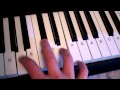 A major chord piano keyboard demo