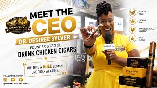 Dr. Desiree Sylver introduces Drunk Chicken CIgars at the PCA 2026.