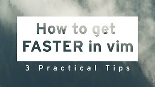 3 tips to get faster in vim or neovim Profile