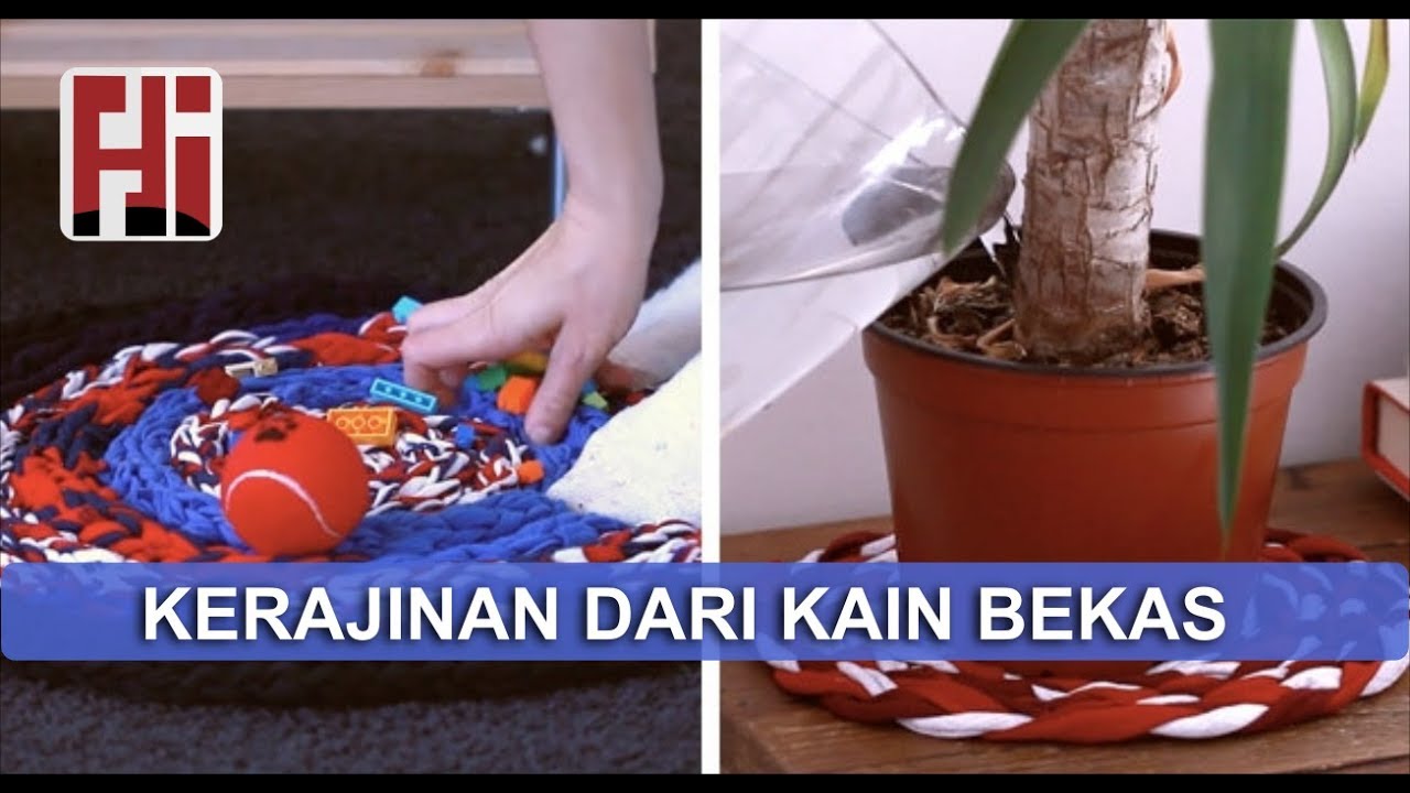 Membuat Kerajinan  dari kain  bekas  Sampah jadi berguna 