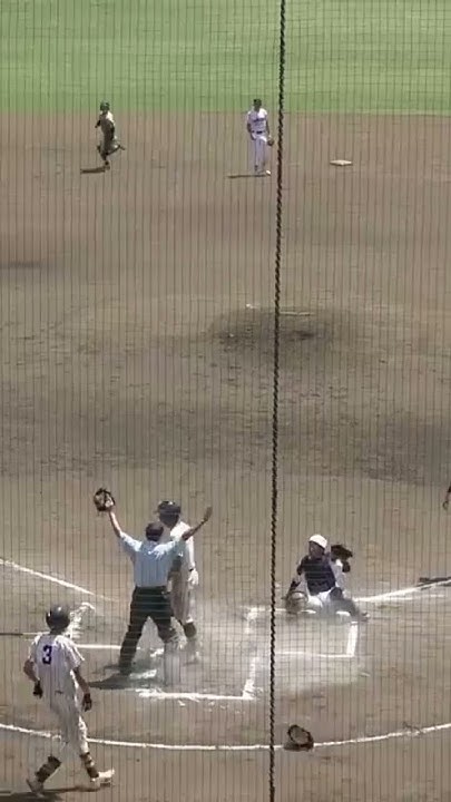 image of Who's out? Do you call the runner going to third back to second? #baseball #umpire #whatsthecall - YouTube