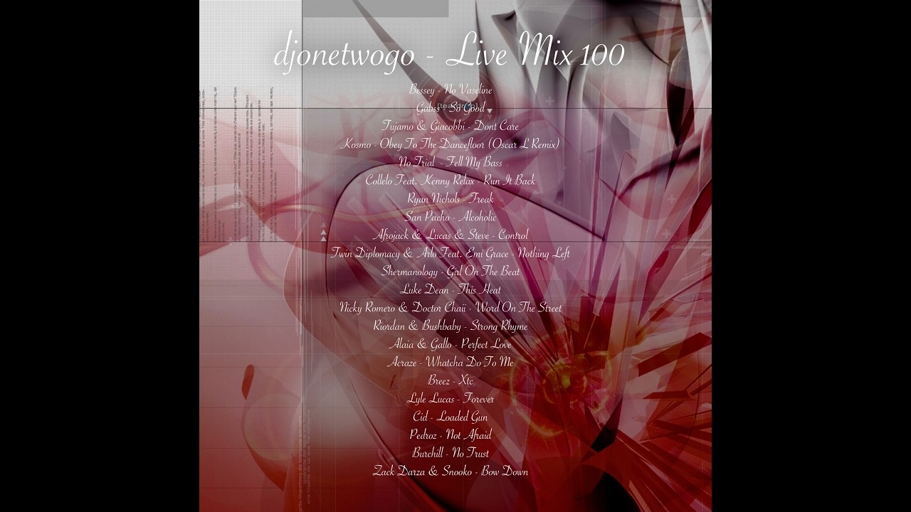 Watch djonetwogo - Live Mix 100 on YouTube Watch djonetwogo - Live Mix 100 on YouTube