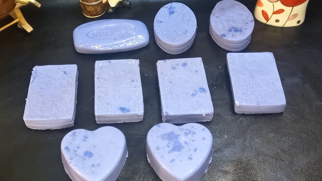 طريقه عمل صابون الوجه أو صابون الاستحمام 👉بكل سهوله والرغوه روعه بدون صودا بدون زيت بدون كيماويات 👉