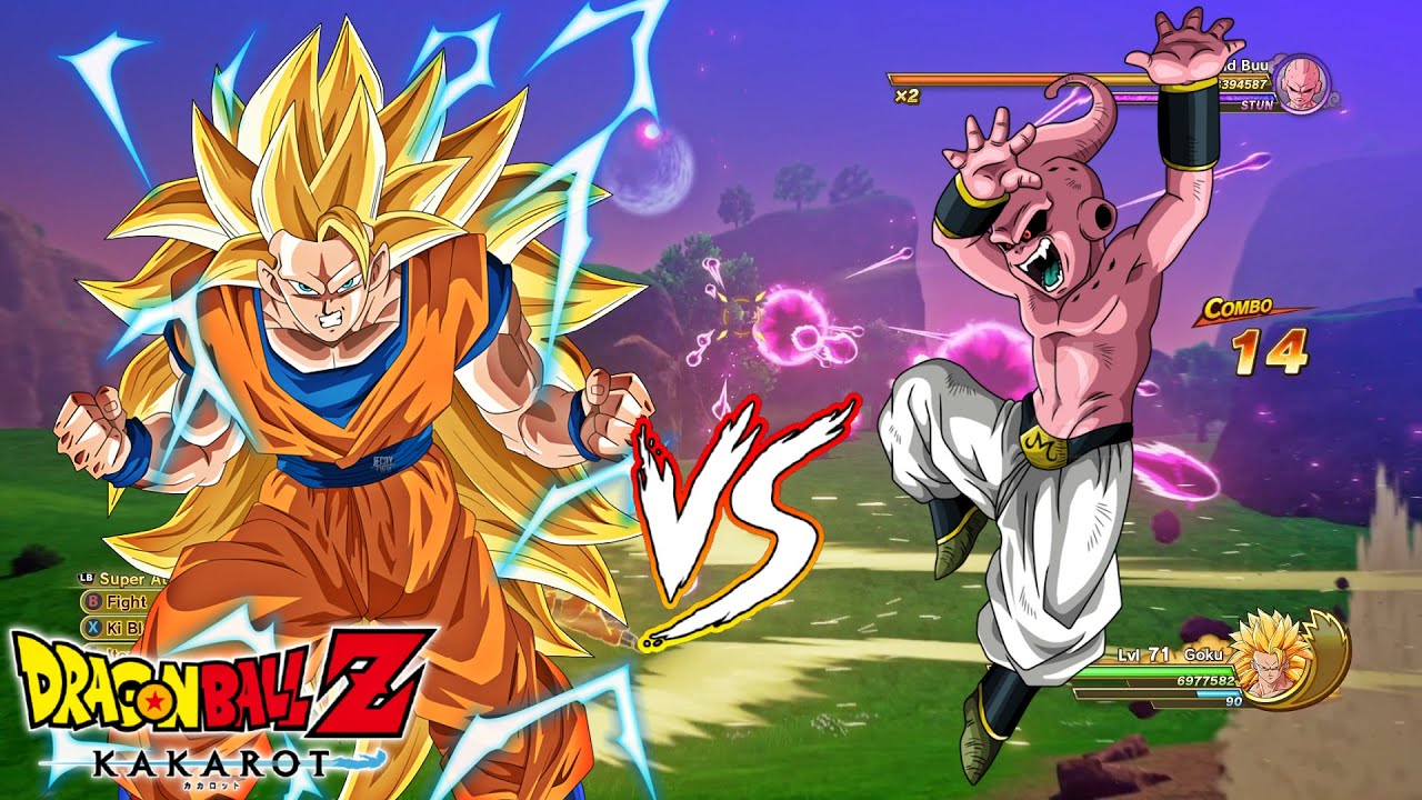 Goku Super Saiyan 3 VS Kid Buu - Dragon Ball Z: Kakarot - YouTube