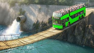 Download Lagu Cars vs Suspension Bridge Challenge #9 in BeamNG Drive! MP3 Download Lagu Cars vs Suspension Bridge Challenge #9 in BeamNG Drive! MP3