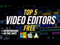 Top 5 Best FREE VIDEO EDITING Software (2021)